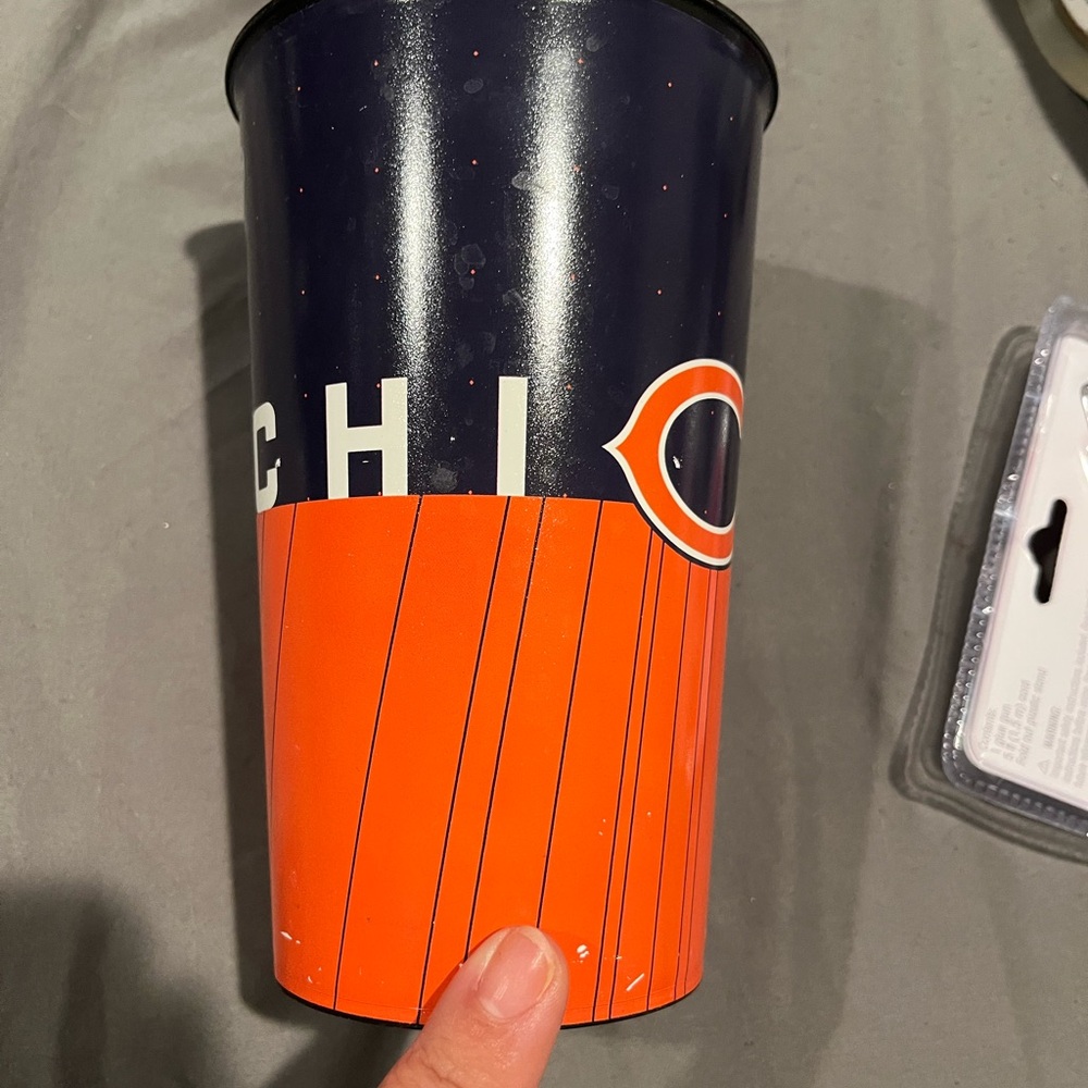 Chicago Bears Navy and Orange Tumbler
